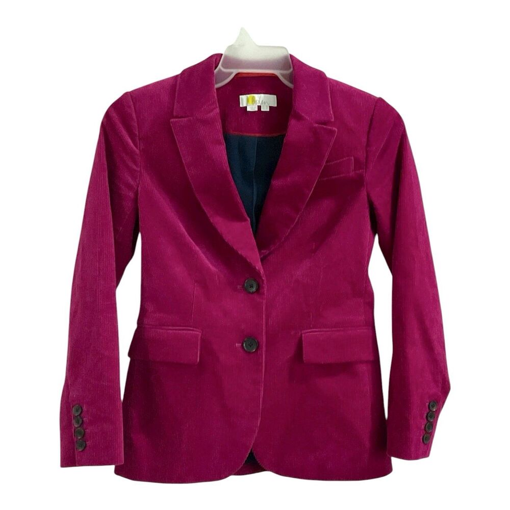 Boden- Corduroy Fuchsia Classic Tailored Blazer-Size 2P